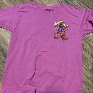 Chemistry Kids Pink 'Good Luck' Cherry Graphic Tee